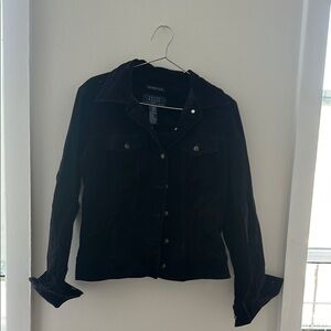 Liz Claiborne Black Jean Jacket